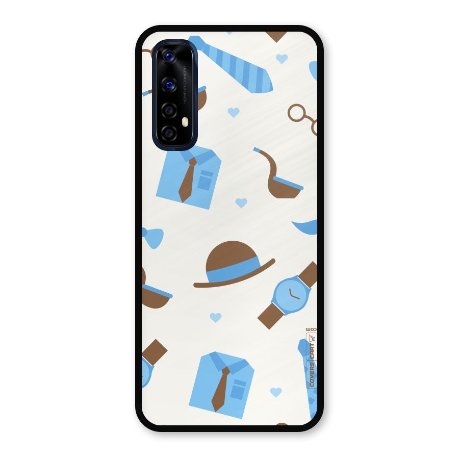 Pipe Hat Watch Pattern Metal Back Case for Realme Narzo 20 Pro