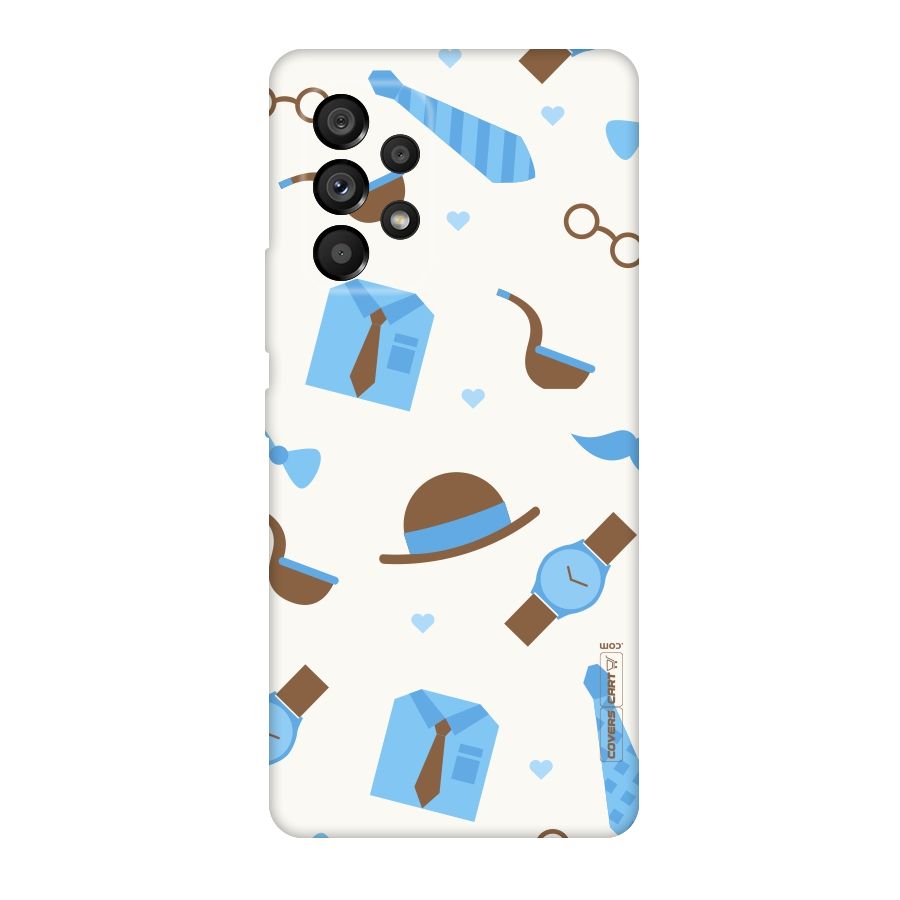 Pipe Hat Watch Pattern Original Polycarbonate Back Case for Galaxy A53 5G