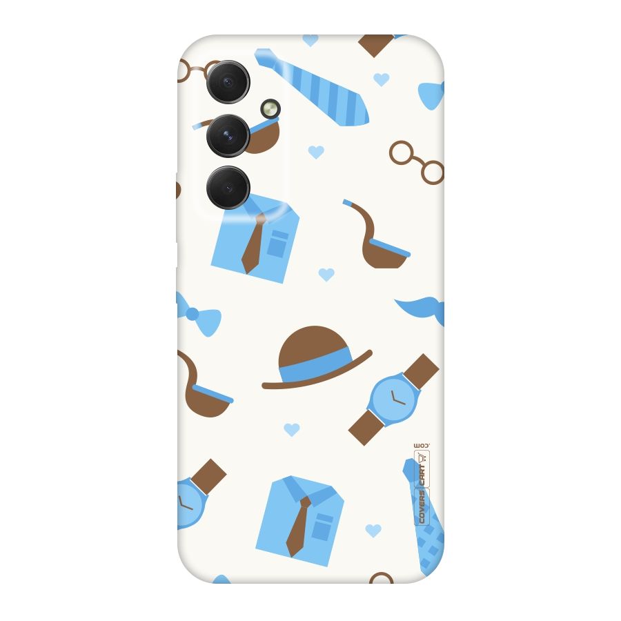 Pipe Hat Watch Pattern Original Polycarbonate Back Case for Galaxy A54