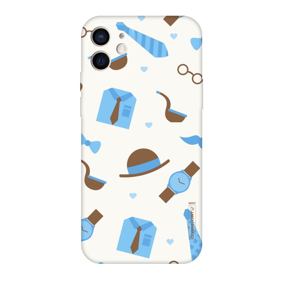 Pipe Hat Watch Pattern Original Polycarbonate Back Case for iPhone 12