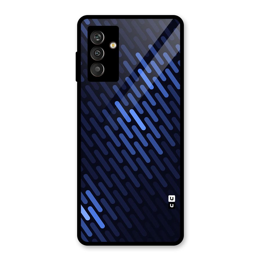 Pipe Shades Pattern Printed Glass Back Case for Galaxy M13