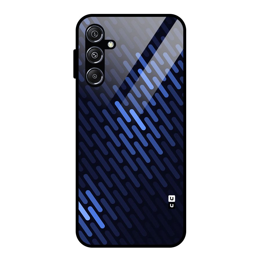 Pipe Shades Pattern Printed Glass Back Case for Galaxy M34 5G