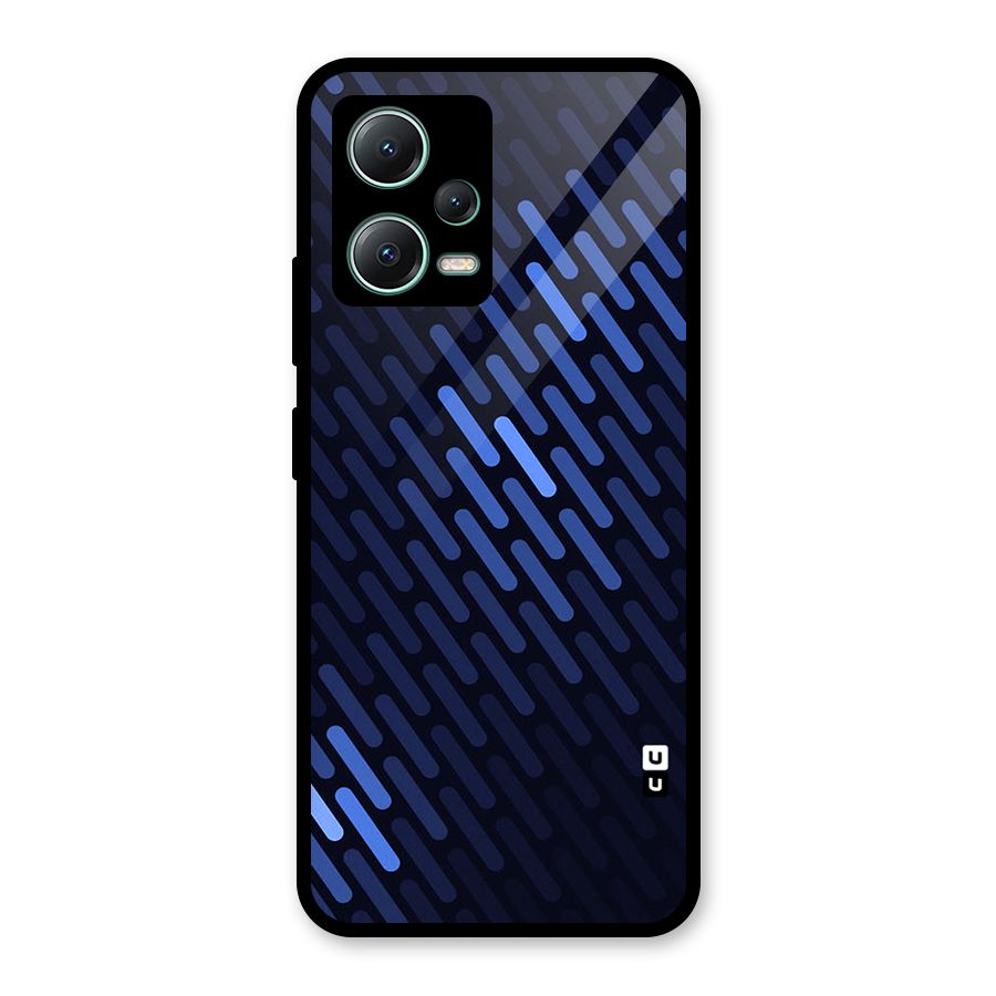 Pipe Shades Pattern Printed Glass Back Case for Poco X5