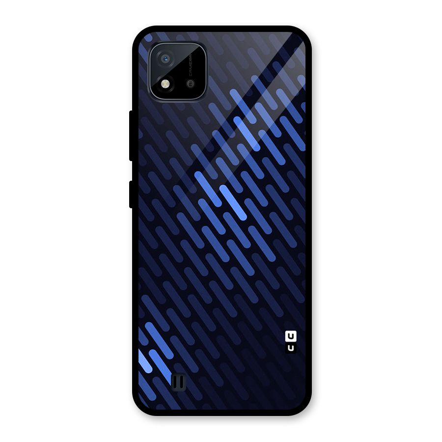 Pipe Shades Pattern Printed Glass Back Case for Realme C11 2021