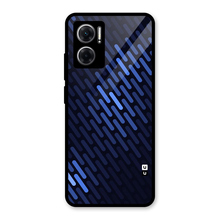Pipe Shades Pattern Printed Glass Back Case for Redmi 11 Prime 5G