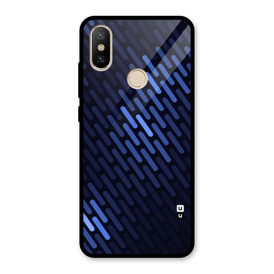 Pipe Shades Pattern Printed Glass Back Case for Redmi A2