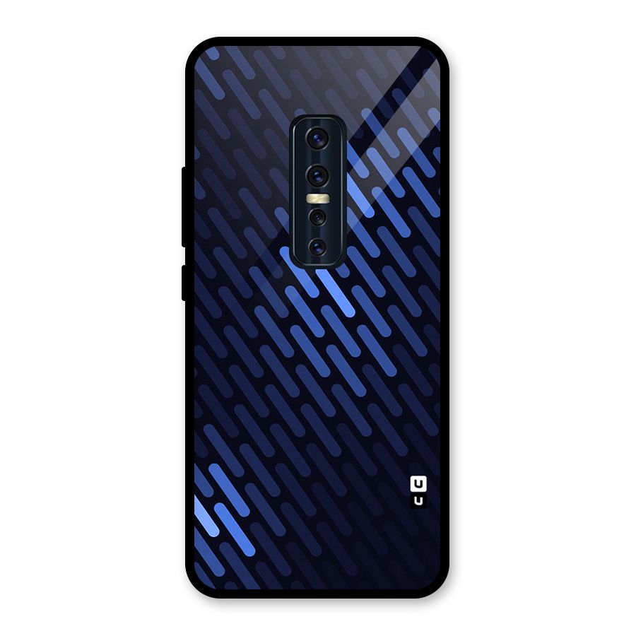 Pipe Shades Pattern Printed Glass Back Case for Vivo V17 Pro