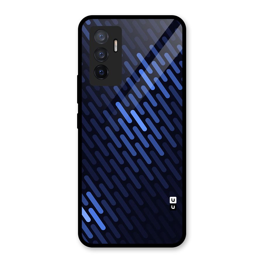Pipe Shades Pattern Printed Glass Back Case for Vivo V23e