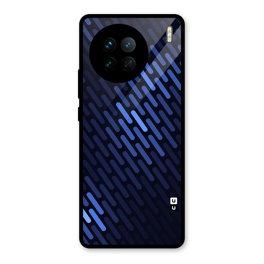 Pipe Shades Pattern Printed Glass Back Case for Vivo X90