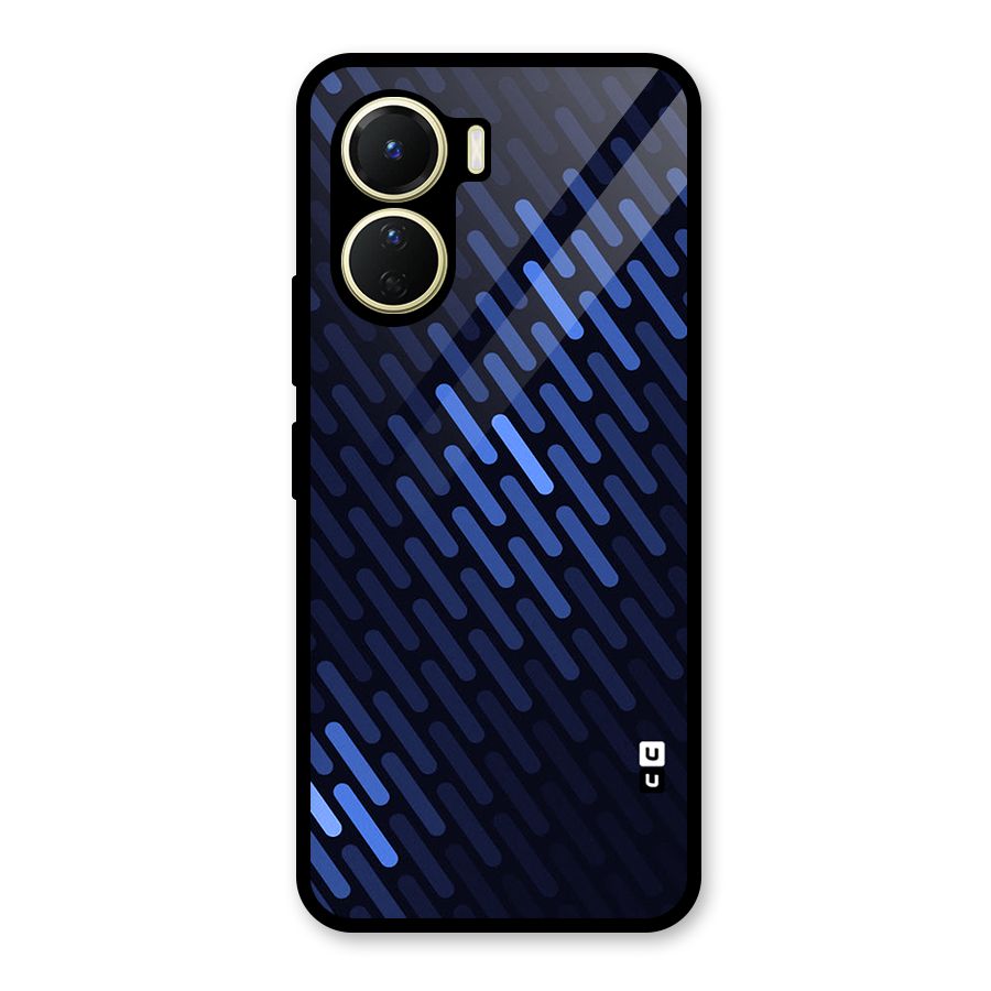 Pipe Shades Pattern Printed Glass Back Case for Vivo Y16