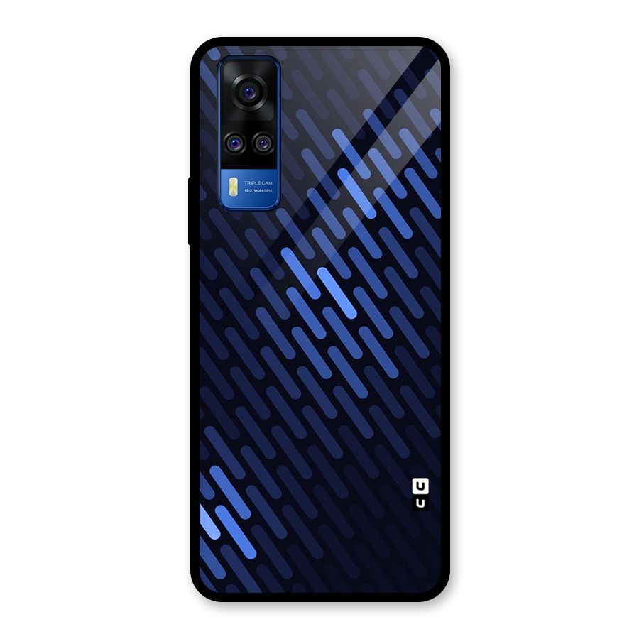 Pipe Shades Pattern Printed Glass Back Case for Vivo Y31