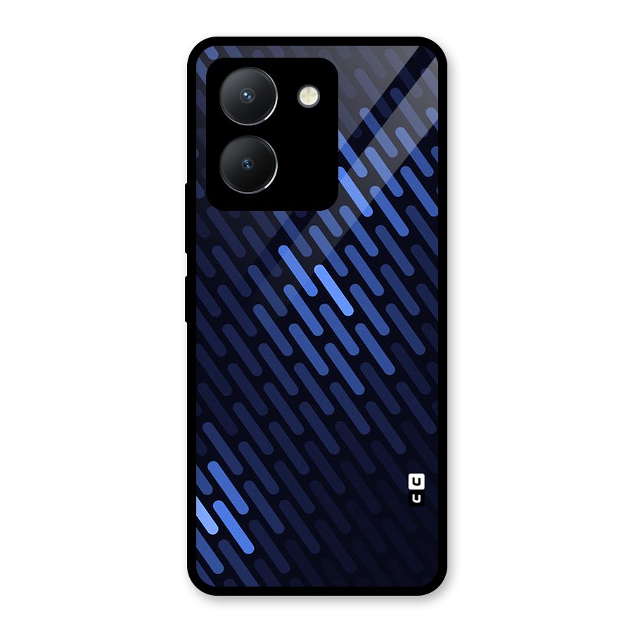 Pipe Shades Pattern Printed Glass Back Case for Vivo Y36