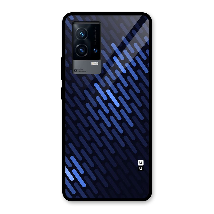 Pipe Shades Pattern Printed Glass Back Case for iQOO 9 5G
