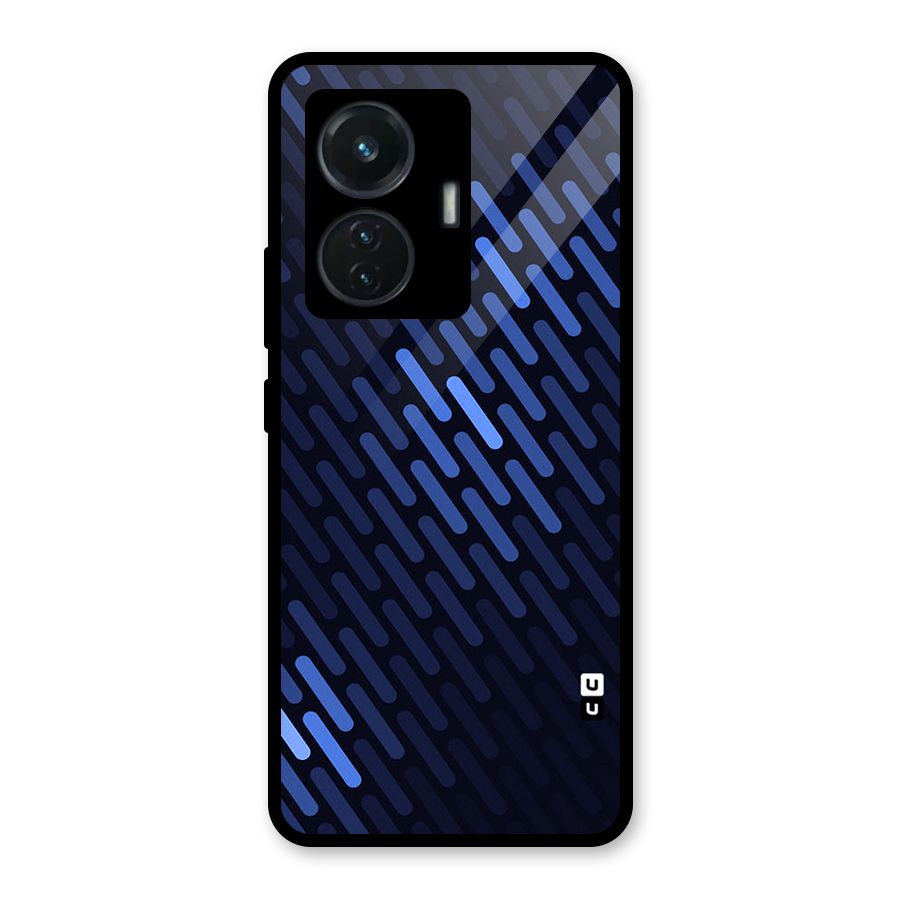 Pipe Shades Pattern Printed Glass Back Case for iQOO Z6 44W