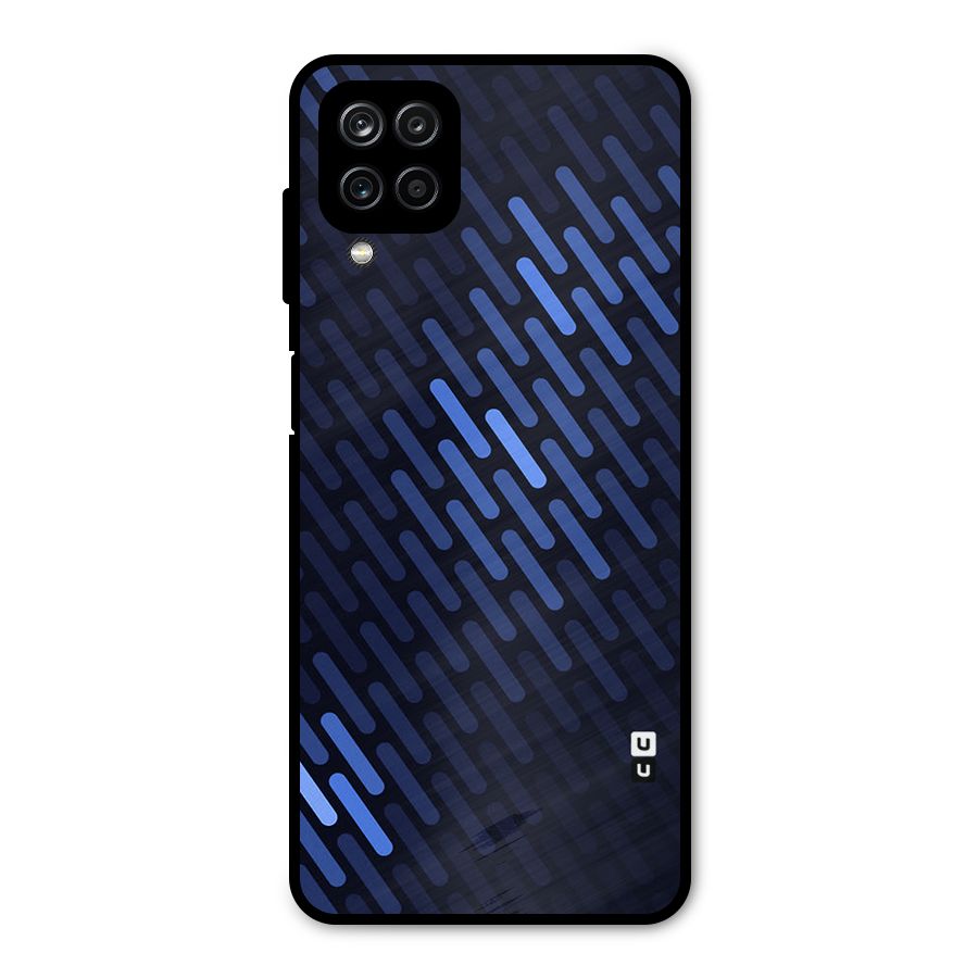 Pipe Shades Pattern Printed Metal Back Case for Galaxy A12