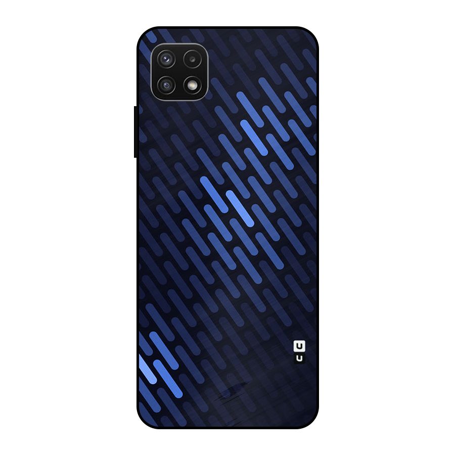 Pipe Shades Pattern Printed Metal Back Case for Galaxy A22 5G