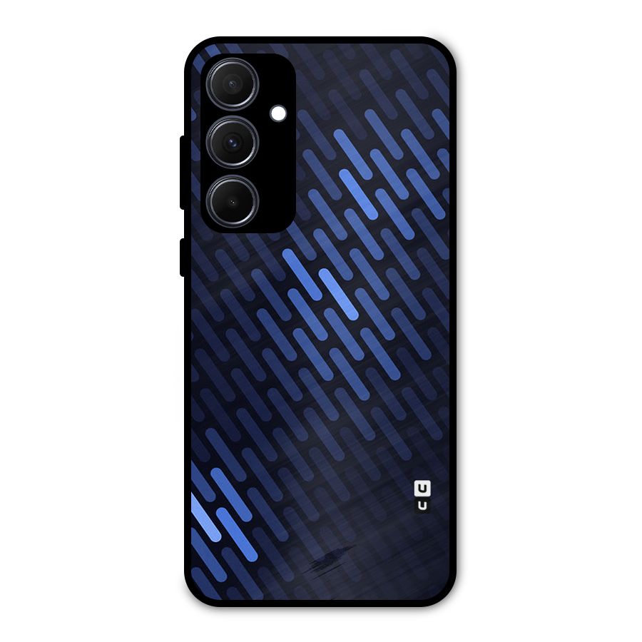 Pipe Shades Pattern Printed Metal Back Case for Galaxy A35