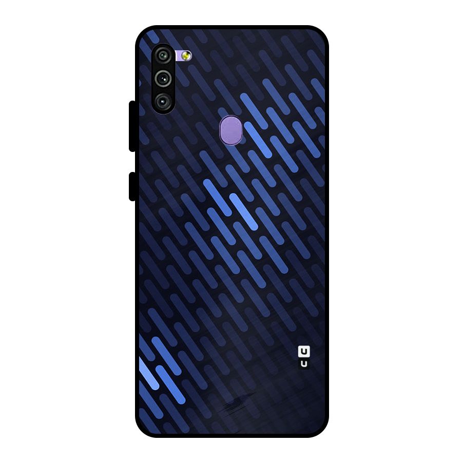 Pipe Shades Pattern Printed Metal Back Case for Galaxy M11