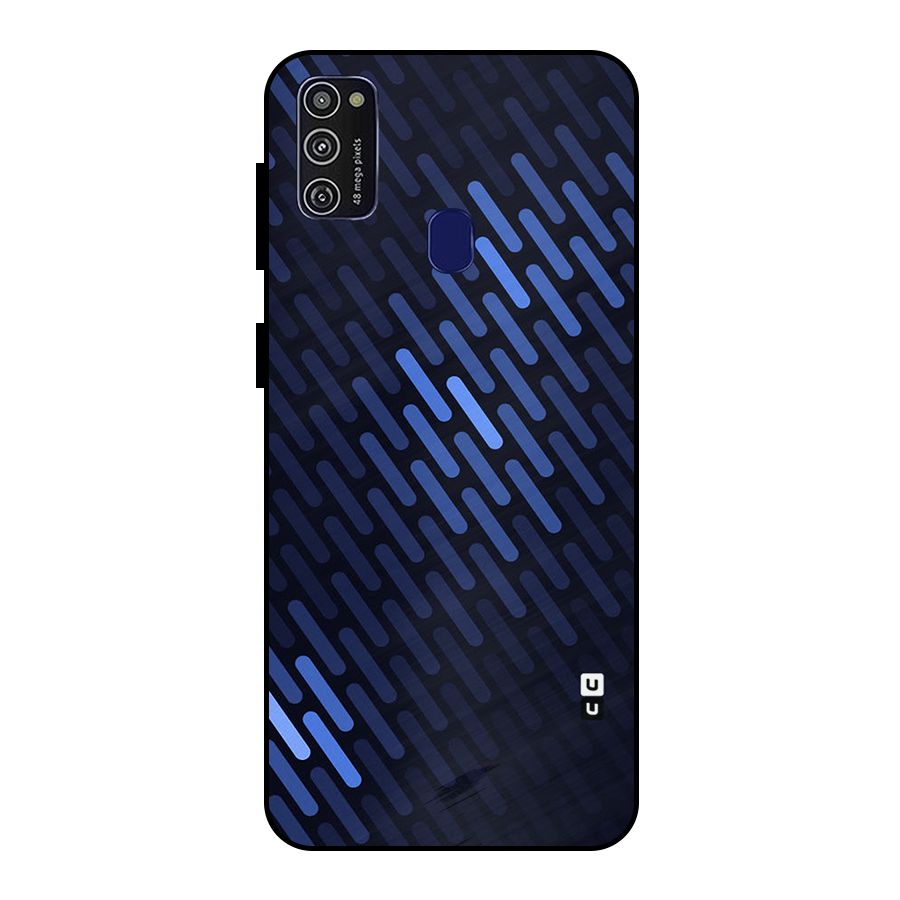 Pipe Shades Pattern Printed Metal Back Case for Galaxy M21