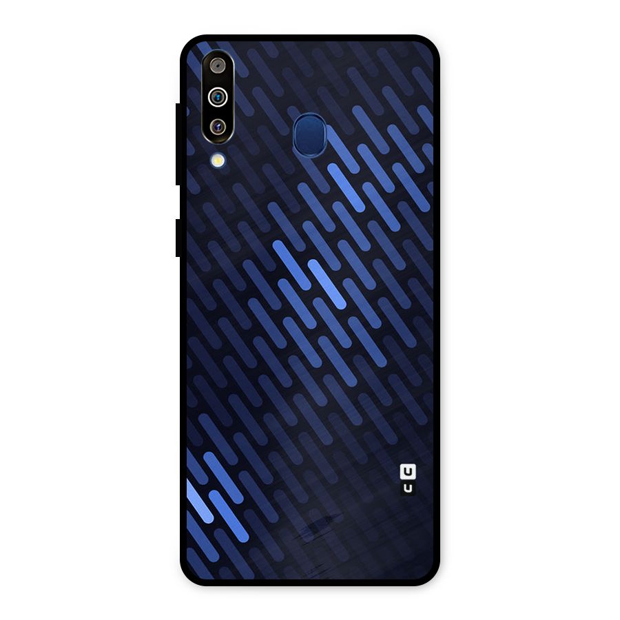Pipe Shades Pattern Printed Metal Back Case for Galaxy M30