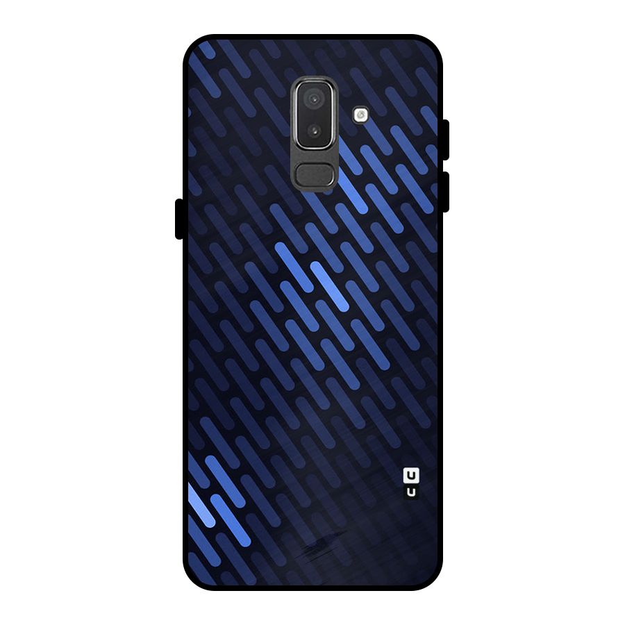 Pipe Shades Pattern Printed Metal Back Case for Galaxy On8 (2018)
