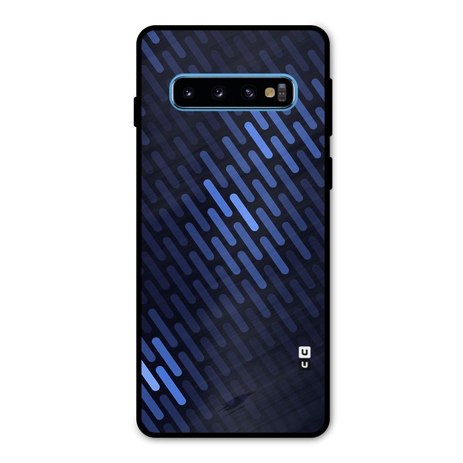Pipe Shades Pattern Printed Metal Back Case for Galaxy S10