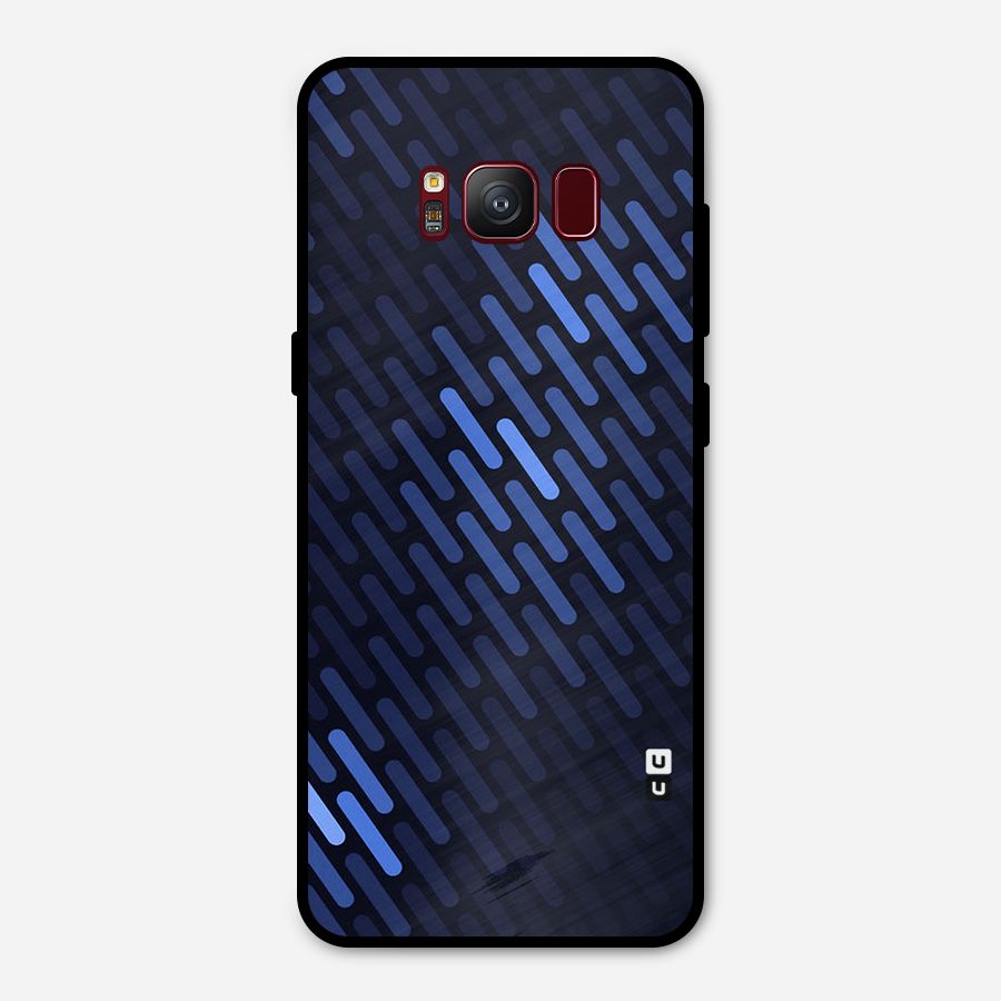 Pipe Shades Pattern Printed Metal Back Case for Galaxy S8
