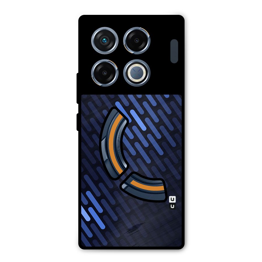 Pipe Shades Pattern Printed Metal Back Case for Infinix GT 20 Pro