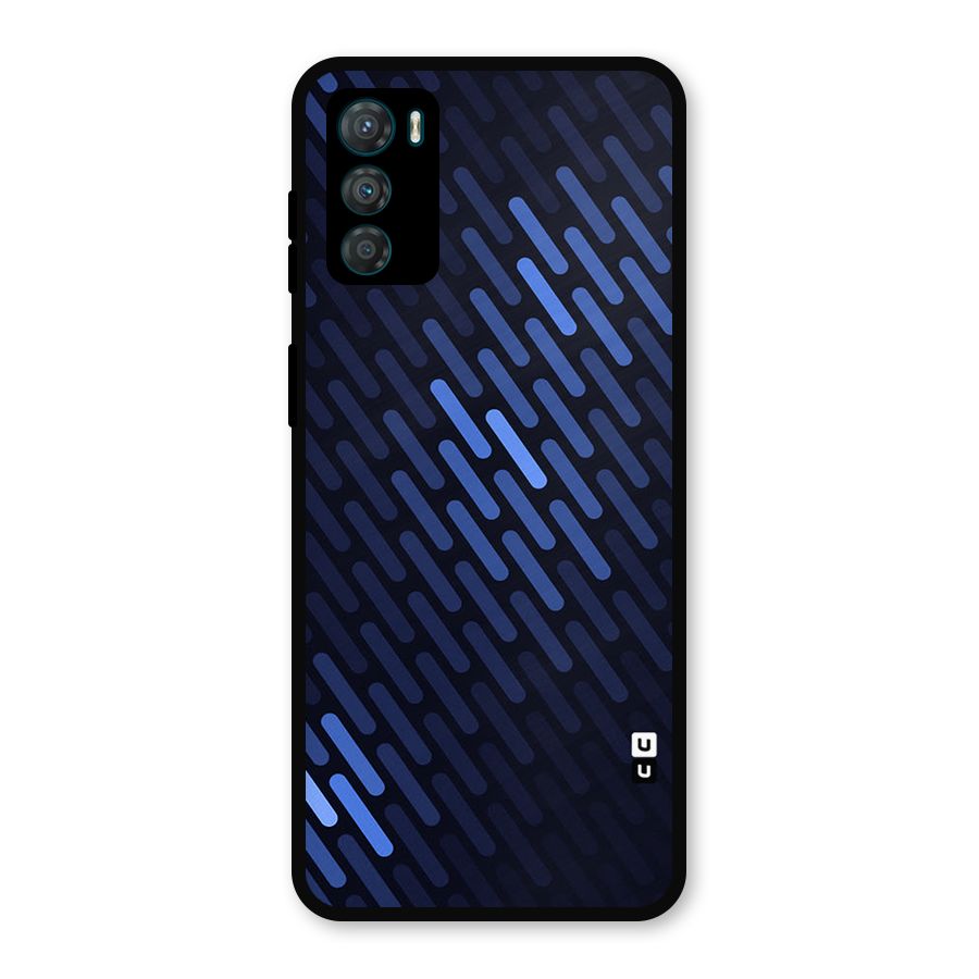 Pipe Shades Pattern Printed Metal Back Case for Moto G42