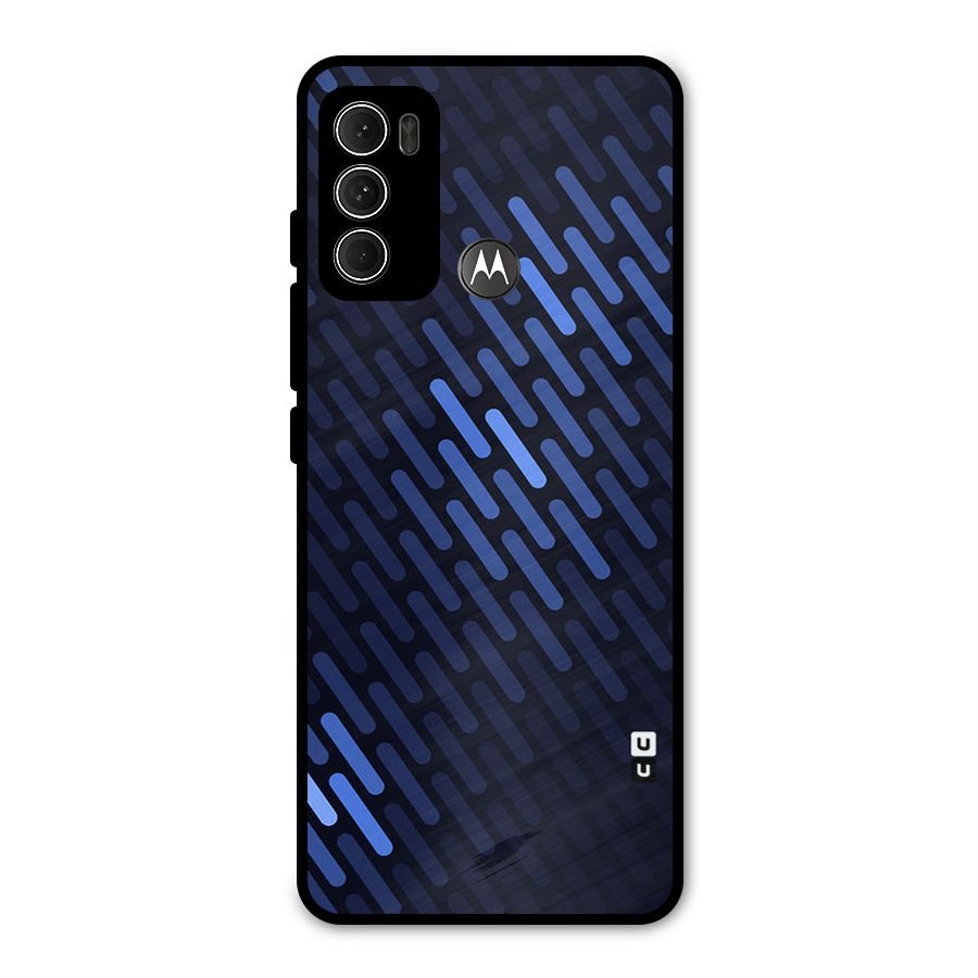 Pipe Shades Pattern Printed Metal Back Case for Moto G60