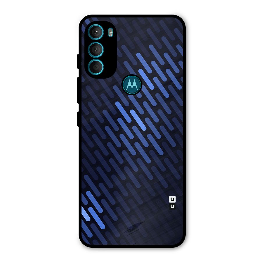 Pipe Shades Pattern Printed Metal Back Case for Moto G71 5G
