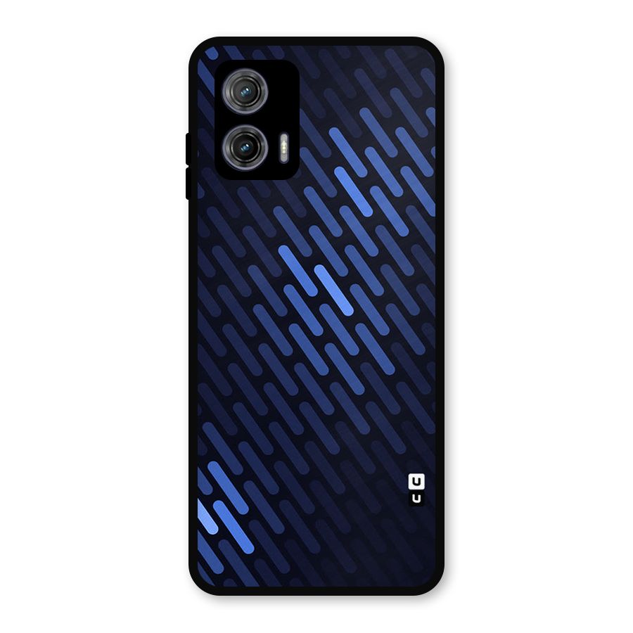Pipe Shades Pattern Printed Metal Back Case for Moto G73