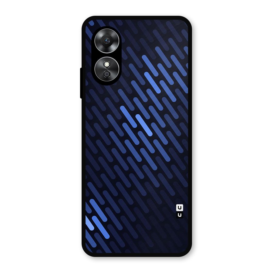 Pipe Shades Pattern Printed Metal Back Case for Oppo A17