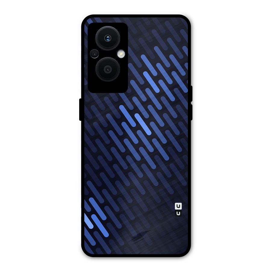 Pipe Shades Pattern Printed Metal Back Case for Oppo F21s Pro 5G