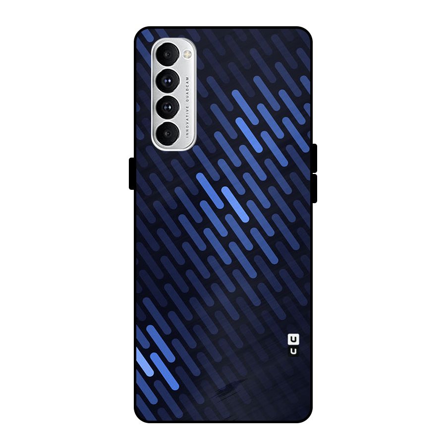 Pipe Shades Pattern Printed Metal Back Case for Oppo Reno4 Pro