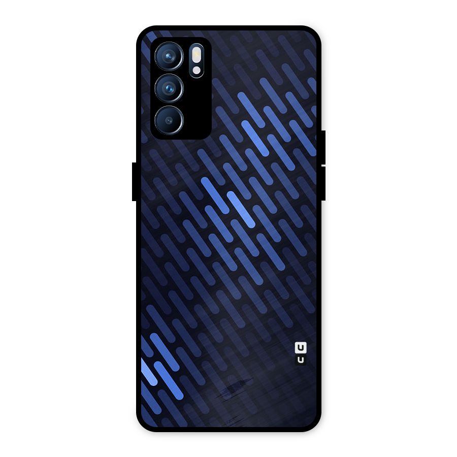 Pipe Shades Pattern Printed Metal Back Case for Oppo Reno6 5G