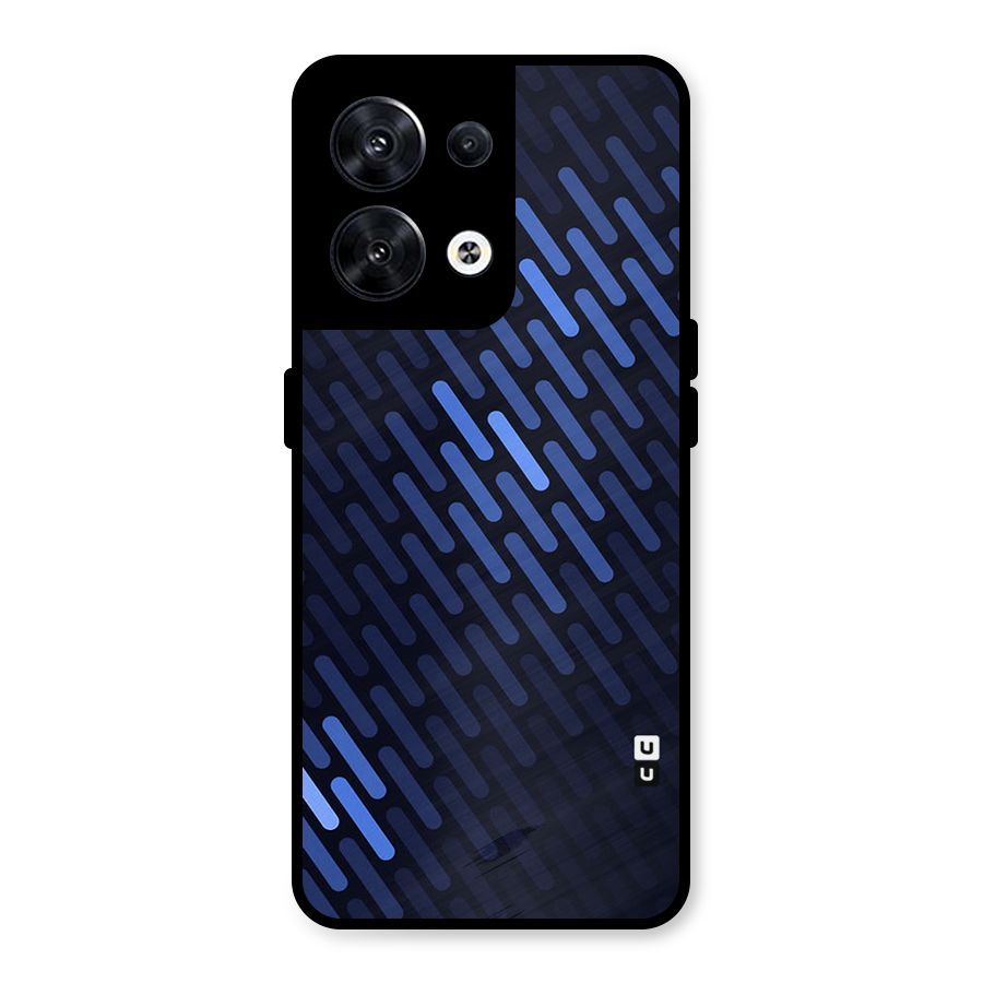 Pipe Shades Pattern Printed Metal Back Case for Oppo Reno8 5G