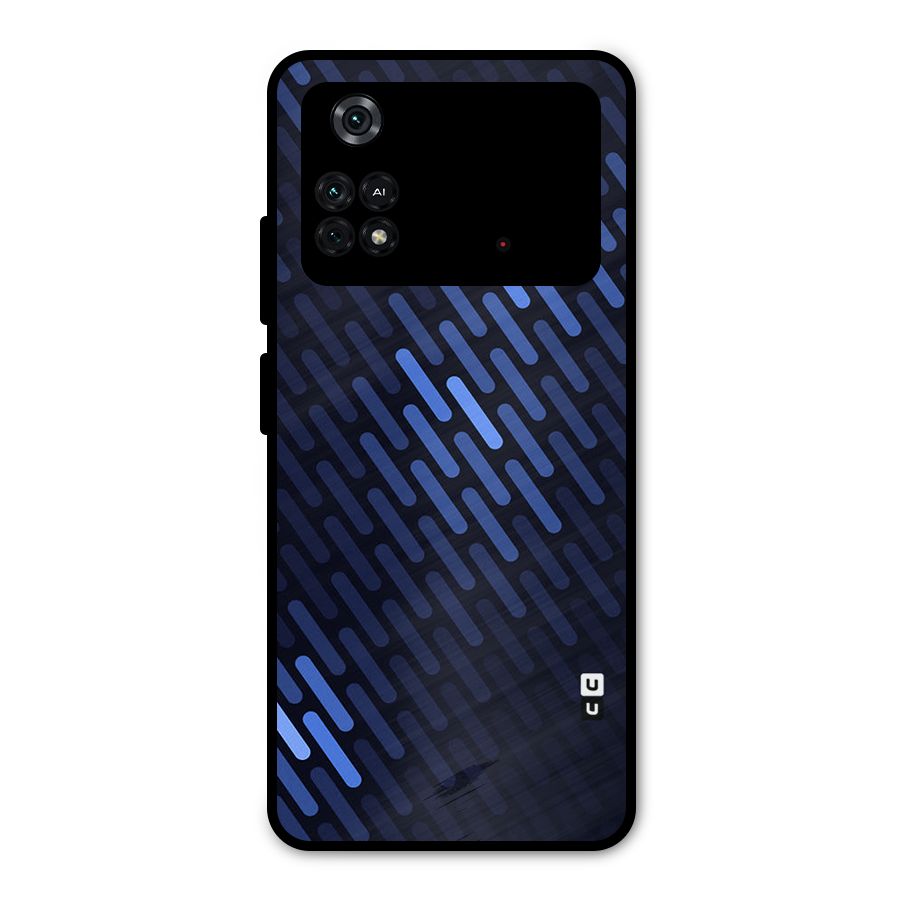 Pipe Shades Pattern Printed Metal Back Case for Poco M4 Pro 4G