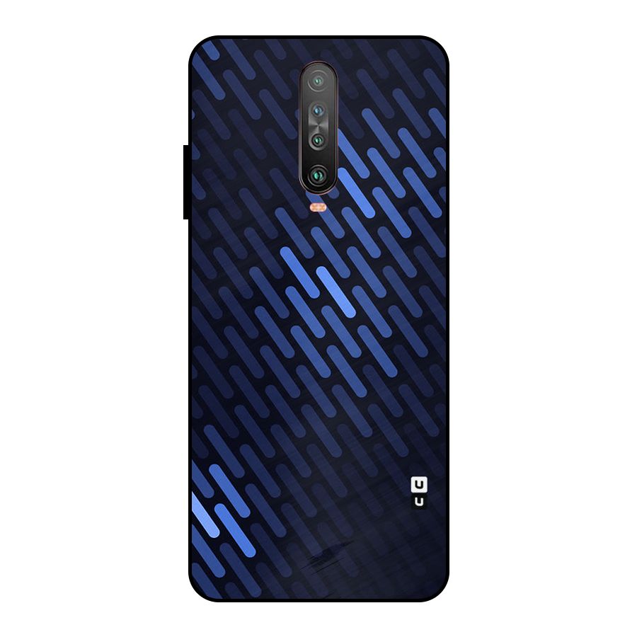 Pipe Shades Pattern Printed Metal Back Case for Poco X2