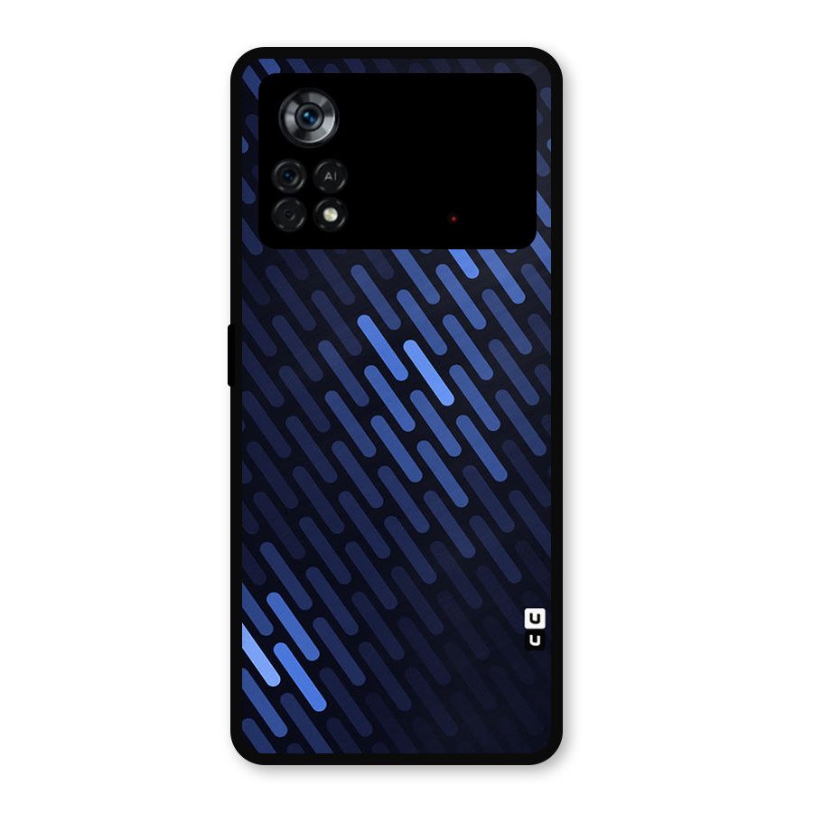 Pipe Shades Pattern Printed Metal Back Case for Poco X4 Pro 5G