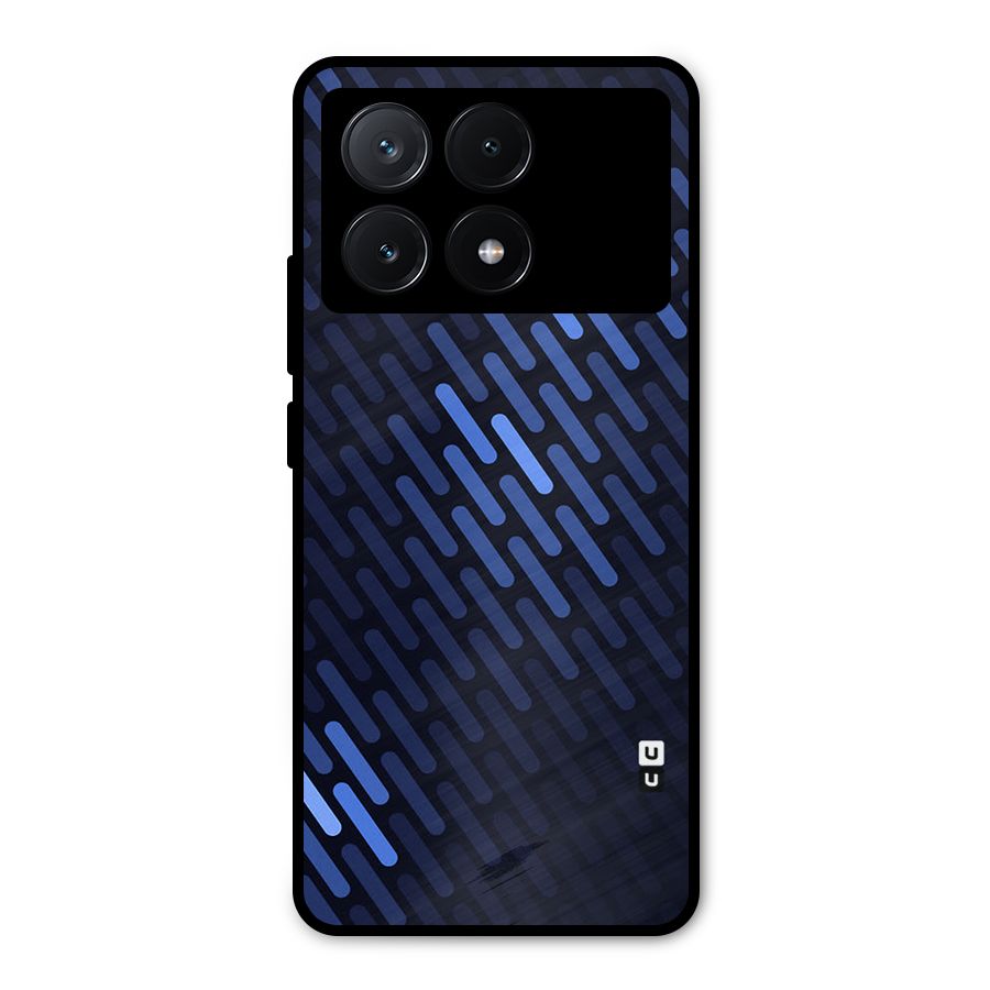 Pipe Shades Pattern Printed Metal Back Case for Poco X6 Pro