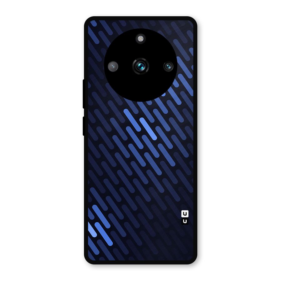 Pipe Shades Pattern Printed Metal Back Case for Realme 11 Pro Plus