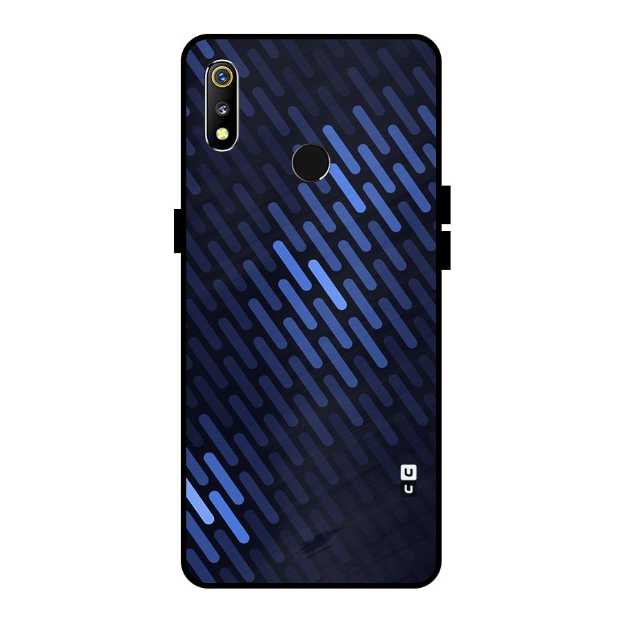 Pipe Shades Pattern Printed Metal Back Case for Realme 3i