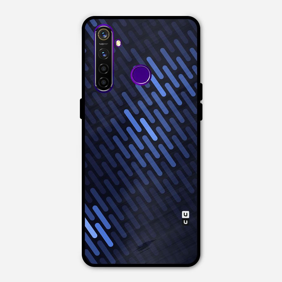 Pipe Shades Pattern Printed Metal Back Case for Realme 5 Pro