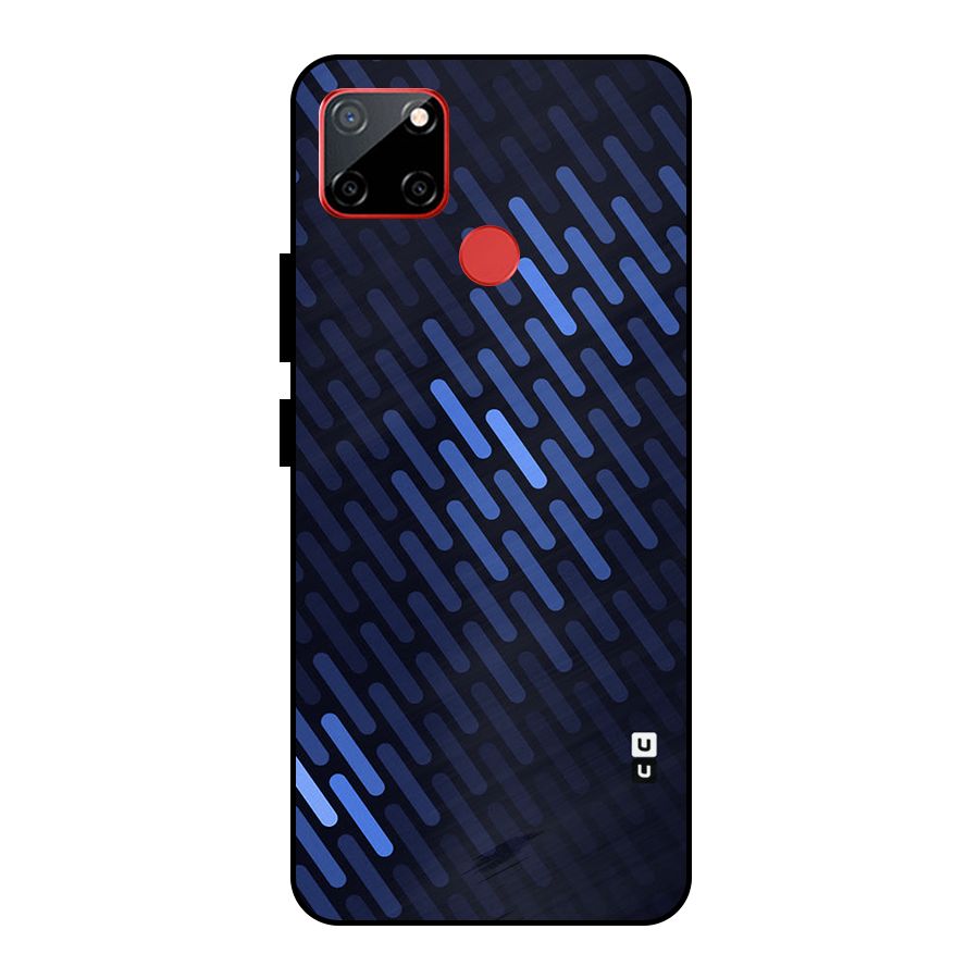 Pipe Shades Pattern Printed Metal Back Case for Realme C12
