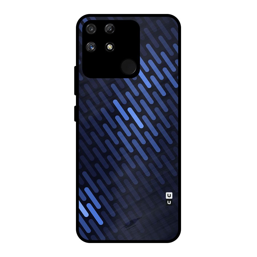 Pipe Shades Pattern Printed Metal Back Case for Realme Narzo 50A