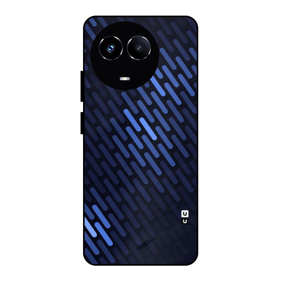 Pipe Shades Pattern Printed Metal Back Case for Realme Narzo 60X