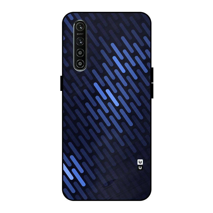 Pipe Shades Pattern Printed Metal Back Case for Realme XT