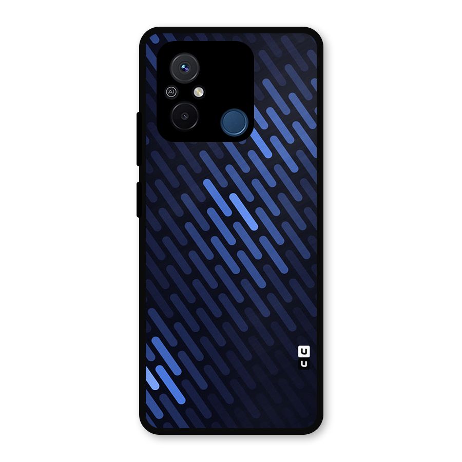 Pipe Shades Pattern Printed Metal Back Case for Redmi 12C