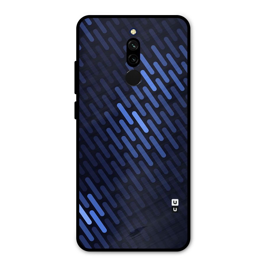 Pipe Shades Pattern Printed Metal Back Case for Redmi 8